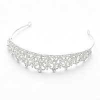 Diadème de mariée romantique en forme de cœur en cristal argenté, couronne de mariage en strass pour la Saint-Valentin, cosplay Reine des Cœurs