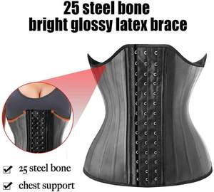 Nouvelle conception Langqin : Corset amincissant en latex avec baleines en acier, ceinture de contrôle du ventre pour femme, écologique et antibactérienne - Product Image 5