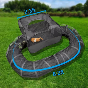 Corralito para mascotas de interior y exterior con túnel envolvente, recinto para cobayas, tienda de tubo emergente, <span class=keywords><strong>conejo</strong></span>, hurón para correr, ejercicio, corralito para mascotas - Product Image 6