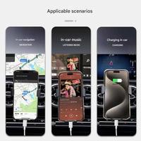 Câble USB-A vers USB-C Carplay 1m avec blindage tressé, charge rapide 3A, en nylon pour iPhone 17/17 Pro/17 Pro Max/16