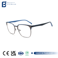 Nouveaux modèles de lunettes de vue rétro pour jeunes et seniors, monture en acier inoxydable, fil métallique, TR90 et caoutchouc, vente en gros