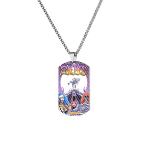 Colorido The Straw Hat Pirates cuerda cadena Acero inoxidable <span class=keywords><strong>anime</strong></span> Dog tag una pieza <span class=keywords><strong>Gear</strong></span> 5 Luffy collar - Product Image 4