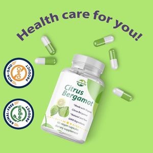 Cápsulas de Bergamota Cítrica OEM ODM, Soporte Antioxidante, Sistema Inmunológico y Función Cardiovascular, Soporte Digestivo, Vegano, Sin OMG - Product Image 2