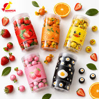 Bonbons pétillants à la confiture sur le thème amusant, en pot, saveurs de fruits mélangées, formes variées, nouveauté, récompense pour enfants en classe, bonbons de fête