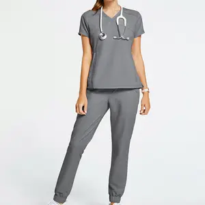 ชุดผ้าสแปนเด็กซ์สำหรับพยาบาล,ชุดยูนิฟอร์มสำหรับใช้ในโรงพยาบาลชุดสครับทางการแพทย์