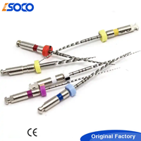 Limas Endodónticas de Niti Activadas por Calor SOCO, Eléctricas, para Conductos Radiculares SC Plus, con Velocidad de 300-350 rpm y Torque de 1.5-3.0 N.cm