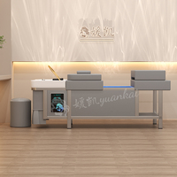 Chaise de lavage de cheveux pour salon de beauté, sans plomberie, lavage de cheveux, massage thaïlandais, traitement de l'eau, lit de spa pour la tête avec réservoir d'eau