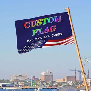 Drapeau de stade personnalisé - 3x5 pieds, double face, polyester imperméable pour événements 2026, impression numérique haute visibilité avec mât - Product Image 2