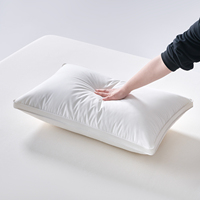 Oreiller de luxe 5 étoiles personnalisé OEM, moderne, en fibre de polyester, lavable, sain, soutien du cou, durable, 1,5-2 kg, pour hôtel