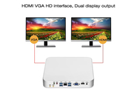 Mini PC XCY Intel Core I3 I5 VGA HD 4K Display 12V HTPC Win10 Office Micro-ordinateur avec ventilateur