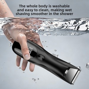 <span class=keywords><strong>Afeitadora</strong></span> Eléctrica de 6800 RPM con Cuchilla de Cerámica, Resistente al Agua IPX6, para Hombre, con Luz LED, Pantalla Digital, <span class=keywords><strong>Cable</strong></span> USB, para Todo el Cuerpo y Zonas Íntimas - Product Image 5