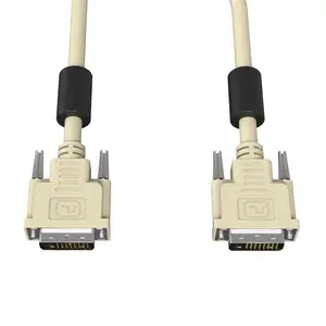 Fabricante Color blanco Chapado en oro Alta velocidad DVI 24 + 1 Monitor Cable 1080P Macho a macho Video Audio Cable Adaptador Proveedor