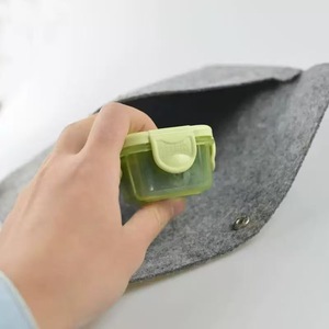 Mini Storage <b>Box</b> 60Ml Airtight <b>Lid</b> Jewelry Organizer Plastic Household <b>Small</b> <b>Box</b> Solid Color - Product Image 1