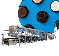 Machine à rouler la pâte à biscuits croustillants Oreo au lait et à la crème, écologique, pour la fabrication de biscuits sandwich et de craquelins