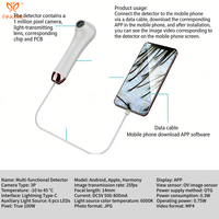 Analyseur de follicules pileux du cuir chevelu multifonctionnel, détecteur portatif, grossissement 400x, affichage numérique, connexion USB pour usage domestique