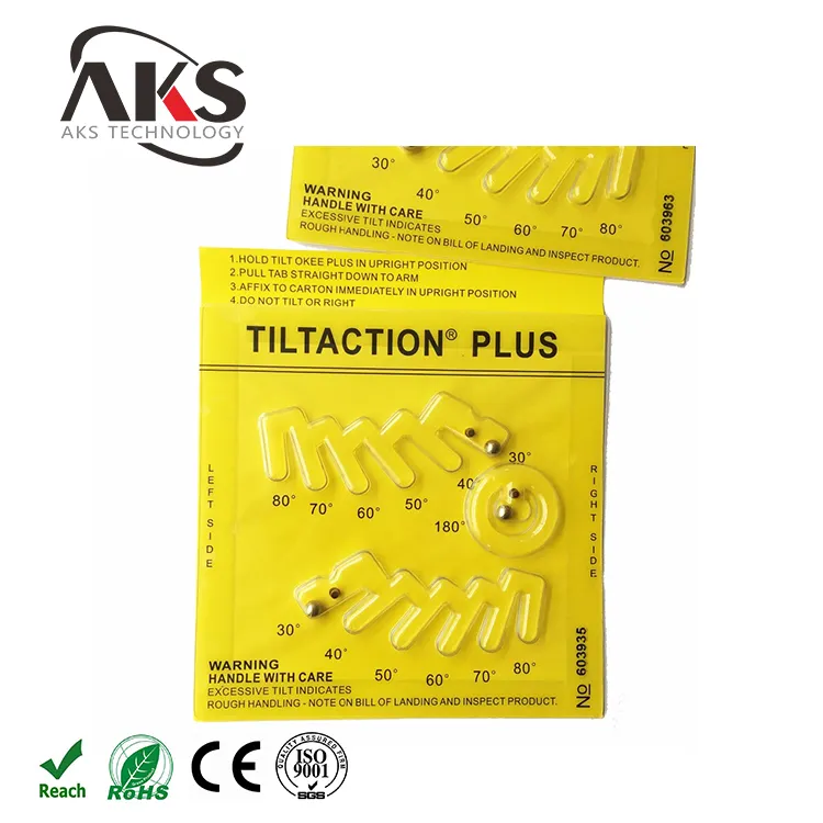 Made in China Tilt Indicatore etichetta Tiltaction Più Multi Angolo di Inclinazione del Sensore Tiltwatch Più