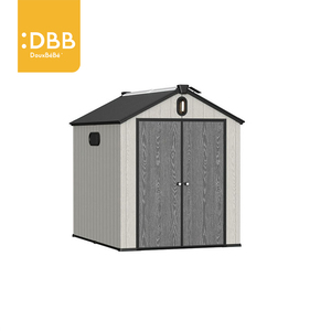 Abri <span class=keywords><strong>de</strong></span> <span class=keywords><strong>jardin</strong></span> vertical compact en plastique 10x8, petite <span class=keywords><strong>armoire</strong></span> <span class=keywords><strong>de</strong></span> rangement latérale pour outils en résine <span class=keywords><strong>de</strong></span> polyéthylène haute densité - Product Image 5