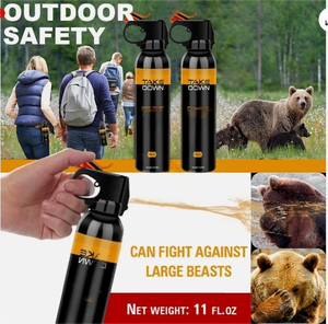 Spray de défense personnel personnalisé avec logo d'ours, puissant, 30 pieds. Spray anti-agression pour <span class=keywords><strong>la</strong></span> randonnée, 470 ml - Product Image 2