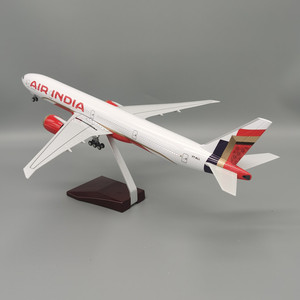 Hot Kids Toys Grande échelle 1:157 47cm Boeing 777 Air India Avions fabriqués en Chine Avions avec lumières LED et roues - Product Image 1
