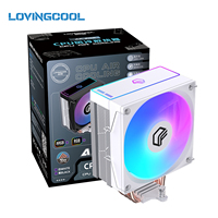 Refroidisseur d'air pour processeur Lovingcool, nouveau design, emballage personnalisé, roulement hydraulique, cuivre, aluminium, pour socket multiplateforme