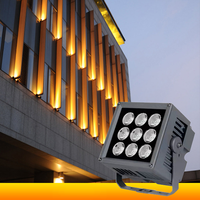 Projecteur LED étanche IP65, antirouille, en fonte, à angle étroit, 20W 50W, éclairage de façade LED pour mur de jardin