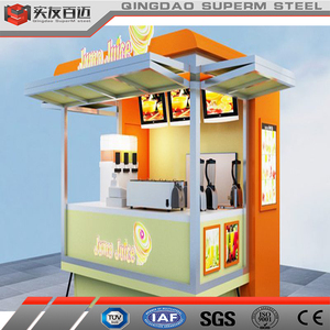 Contenedor móvil de estructura de acero de instalación rápida, diseño económico, tienda al por menor para barra de café - Product Image 3