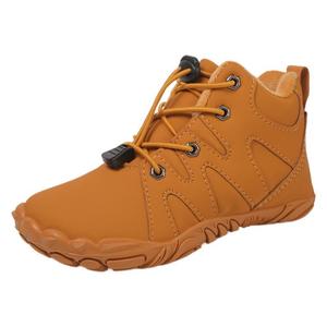 Snow Boots Boys Ankle <b>Bootie</b> Closed Toe Plush Lining Rubber Outsole Winter Warm Anti Slippery Synthetic Upper EVA Midsole - Product Image 5