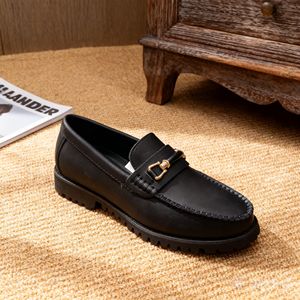 Zapatos Casuales de Moda para Hombre, de Piel Auténtica Cacatu, con Cordones, Suela Suave de PU, para Todas las Temporadas - Product Image 2