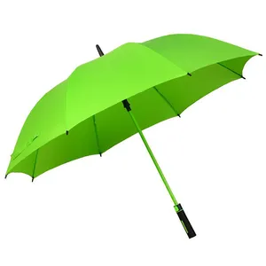 China Fabriek Groothandel Color Matching Fiberglas Custom Logo Paraplu Luxe Winddichte Eco-Vriendelijke Beste Golfparaplu
