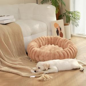 Nuevo invierno cálido lavado mecánico perro durmiendo cama redonda para perros alfombra de poliéster de alta calidad para mascotas - Product Image 3