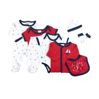 Prix de gros, vêtements pour bébés nouveau-nés, 8 pièces, 0-3 mois, vêtements pour bébés, doux pour la peau, garçon, tissu 100% coton, ensemble de vêtements pour bébés filles