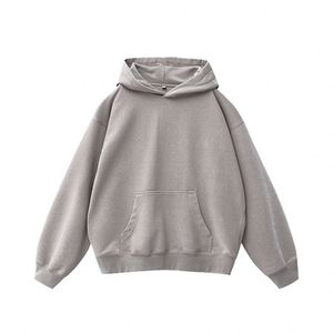 Customized Washed Vintage American Style Loose Fit Heavyweight Street Warm Sweatpants Hoodie Set Hoodie Sweatshirt - Product Image 3