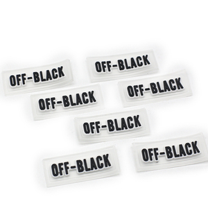 Parche con logotipo de goma en forma de corazón personalizado, etiquetas de goma para ropa, parches para ropa, goma de silicona - Product Image 6