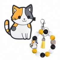 Anneau de perles focales en silicone – Écologique, coloré, promotionnel, motif équipe de football Selena, clip à crochet, forme irrégulière, décorations pour stylos