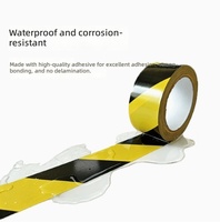 Ruban de signalisation au sol en PVC acrylique, imperméable, résistant à l'usure, épaissi, ruban de sécurité pour atelier industriel et entrepôt