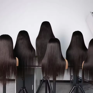 Gl Burmy कच्चे कुंवारी बाल जेरी कर्ली फीता सामने के विग मानव बालों का गहरा हिस्सा जेरी कर्ल बुनाई छोटे विग - Product Image 6