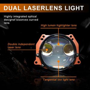 LELANPU Moto Truck Auto Foglight Bi 12V Phare antibrouillard de voiture, projecteur laser, phares LED pour Peugeot <span class=keywords><strong>Chevrolet</strong></span> Volvo - Product Image 2