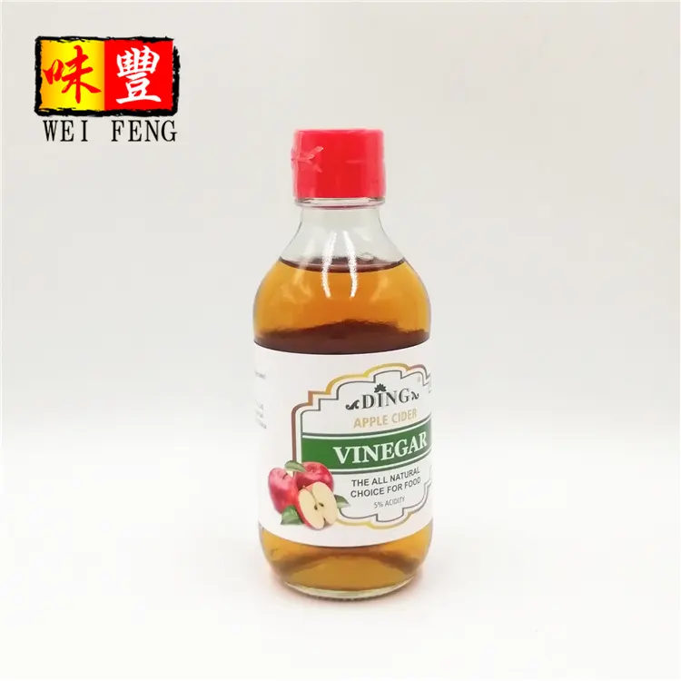 Nhà Máy OEM BRC IFS HACCP Giá Chứng Nhận 500Ml Trái Cây Tự Nhiên Lên Men Táo Cider Giấm Với Mẹ