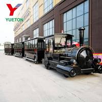 Train touristique sans rails diesel-électrique personnalisé pour parcs d'attractions