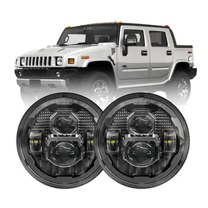 DOT 7 polegada Led Faróis para 2003-2009 Hummer H2 Acessórios Luzes Led para Hummer H3 H1 Peças para Defender Wrangler JK Lâmpada