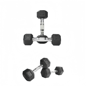 Cast Iron Encased Hex <b>Dumbbell</b> Weight Set Durable Comfortable Noise-Reducing Cast Iron for Fitness Exercises with 2.5-30KG - Product Image 3