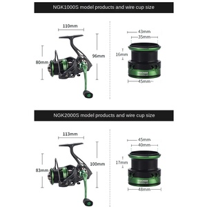 WEIHE Spinning <span class=keywords><strong>Reel</strong></span> 1000-4000 Tamaño 5,2: 1 Carrete de pesca para caña de pescar trucha - Product Image 6