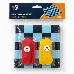 Set di Scacchi in Feltro con 24 Dischi per Gioco da Tavolo Familiare Personalizzato OEM all'Ingrosso - Product Image 5