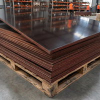 Contrachapado Recubierto de Película para la Construcción de Cimentaciones y Pilares, Núcleo de Madera Dura de Alta Resistencia, Contrachapado Reutilizable para Encofrados