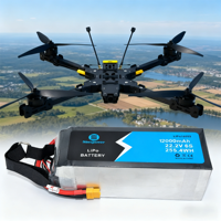 Sinxpower OEM FPV Baterai Solid State LiCoO2 6S 22.2V 12000mAh Kapasitas Tinggi Tingkat Pengosongan 25C Garansi 12 Bulan 800 Siklus