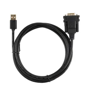 1端口USB至零调制解调器RS232 DB9串行DCE适配器电缆，带FTDI 1m