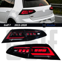 Modified LED Taillight for VW Golf7 MK7 2013 2020 Smoked Lens DRL Running Light Sequential Turn Signal Rear Tail Lamp Assembly