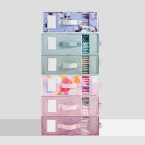 Foldable Storage Box Rectangle 0.8kg With Window For Clothes Sheets Blankets Home Use Clothing Organizer - Product Image 3