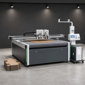 Machine <span class=keywords><strong>de</strong></span> découpe numérique CNC à lit plat pour carton, panneaux alvéolés, cartons ondulés et <span class=keywords><strong>colis</strong></span>, avec couteau oscillant - Product Image 1