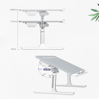 Table de lit pour ordinateur portable XGear réglable, table pliante pour ordinateur portable, table multifonctionnelle à angle réglable, table d'étude XXL grande